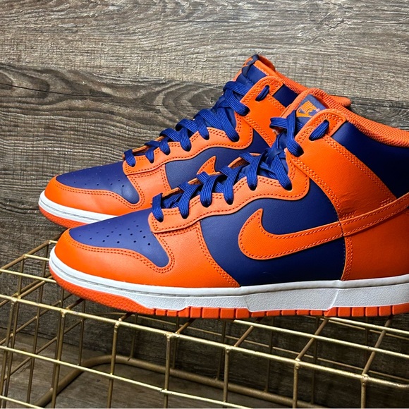 Nike Dunk High-“Knicks”- Clean-size 9m-original box-No star fading-No heel drag - Picture 5 of 16